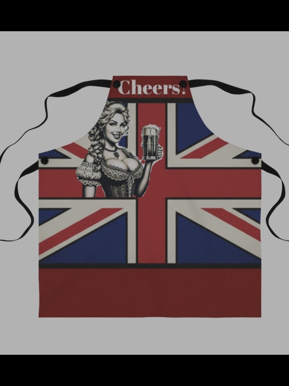 Cheers! A Cheeky Union Jack Brit Inspired Apron